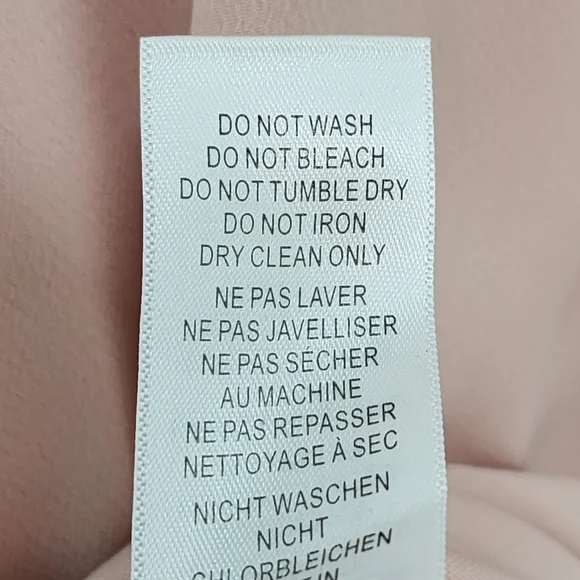 Adrianna Papell Women's Blush Ribbon Shoulder Cowl Neck Formal Maxi Dress Sz 10 - Picture 12 of 12